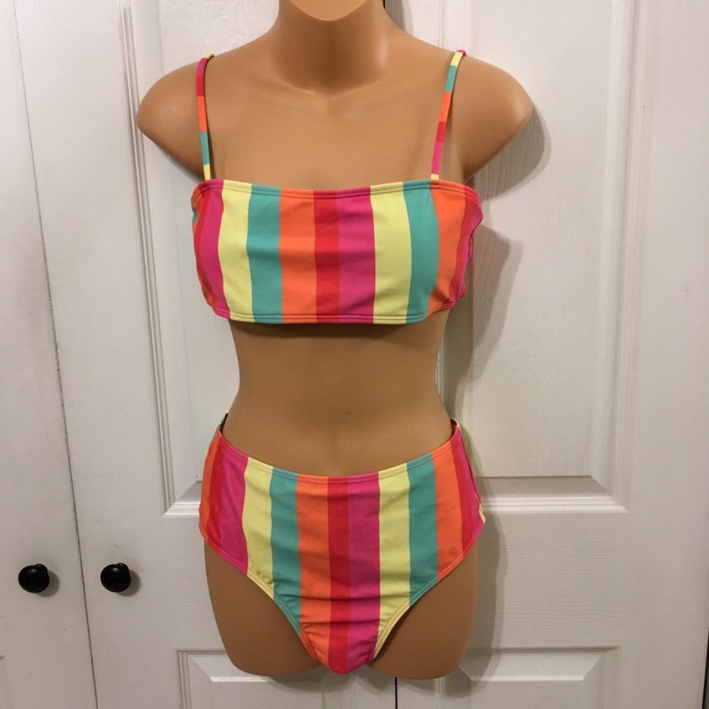 Shein Multi-colored Bikini Swimsuit
